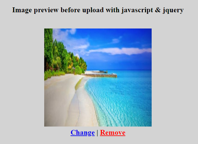 Image preview before upload with javascript & jquery