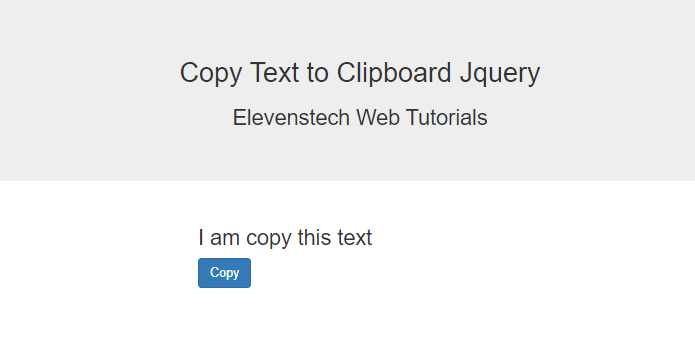 Copy Text to Clipboard JQuery