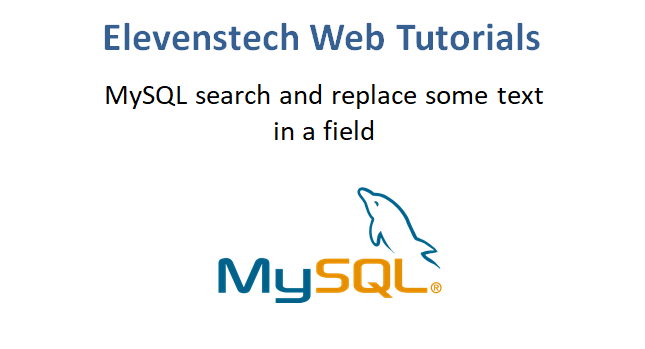 MySQL search and replace some text in a field