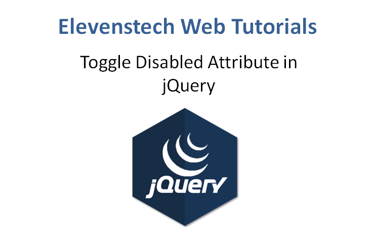 Toggle Disabled Attribute in Jquery